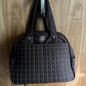 Gaiam Metro Brown Quilted Yoga Bag
